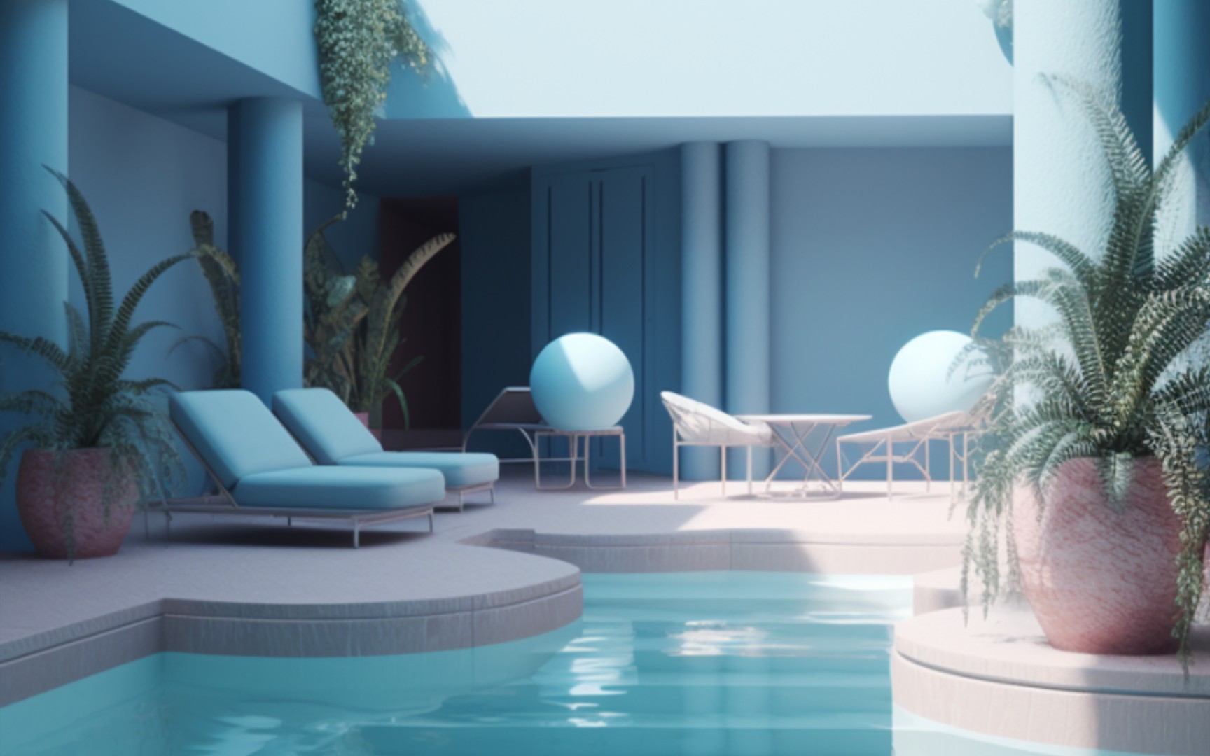 ai绘画midjourney生成超现实主义场景/室内室外空间设计