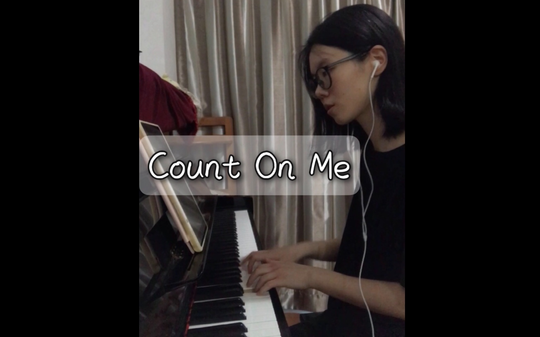 [图]【翻唱】《Count On Me》Bruno Mars（cover）钢琴弹唱