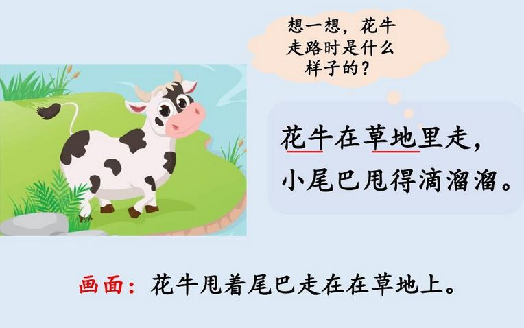 [图]【课件】《现代诗-花牛歌》部编人教版四年级语文上册YW04A-009-KJ