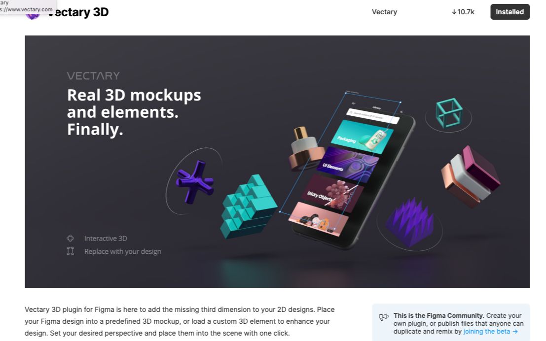 Figma 3D 插件 Vectary 3D 教程哔哩哔哩bilibili