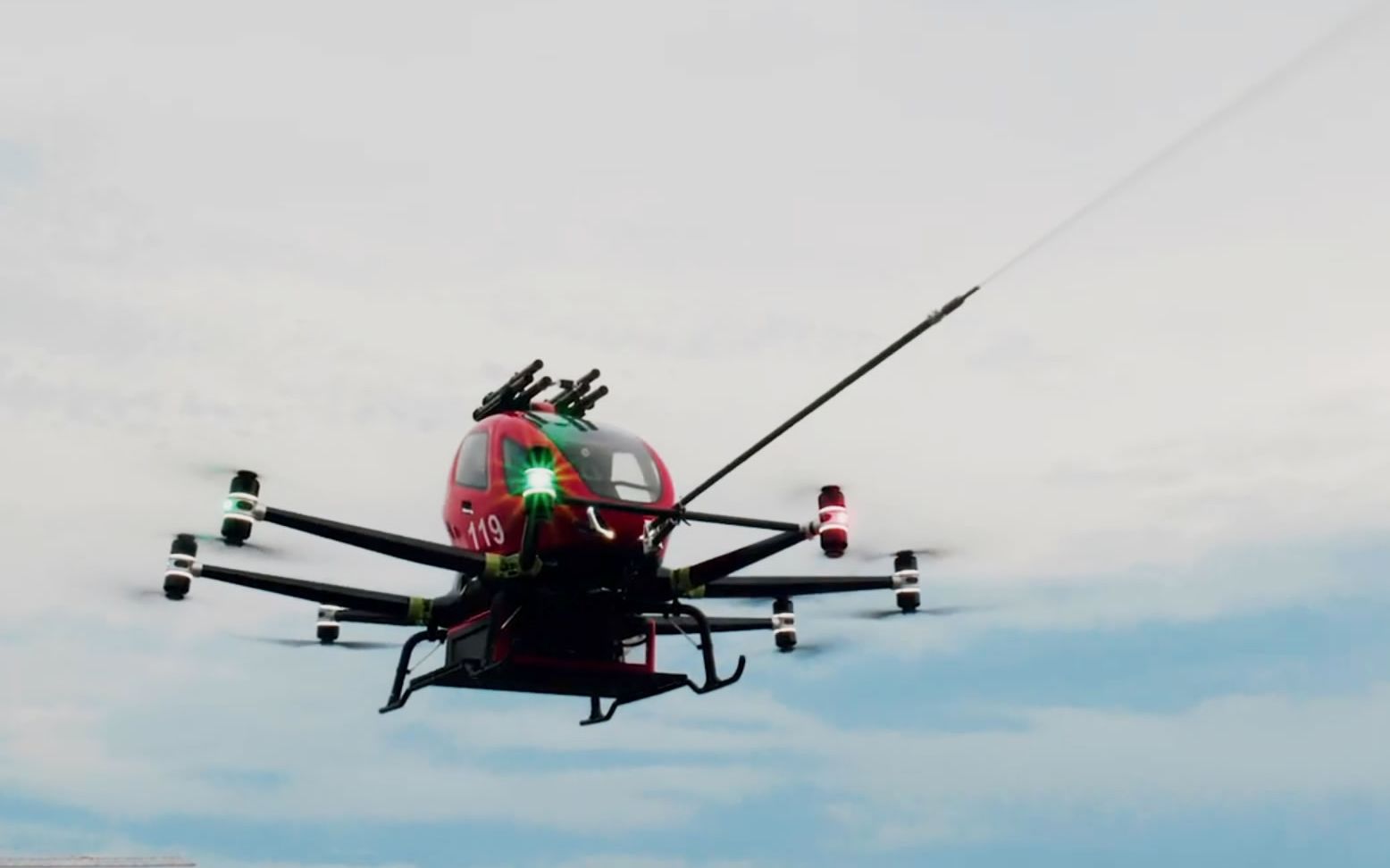 国内厂商造救援飞行器,可在600米高空灭火,解决消防救援难题