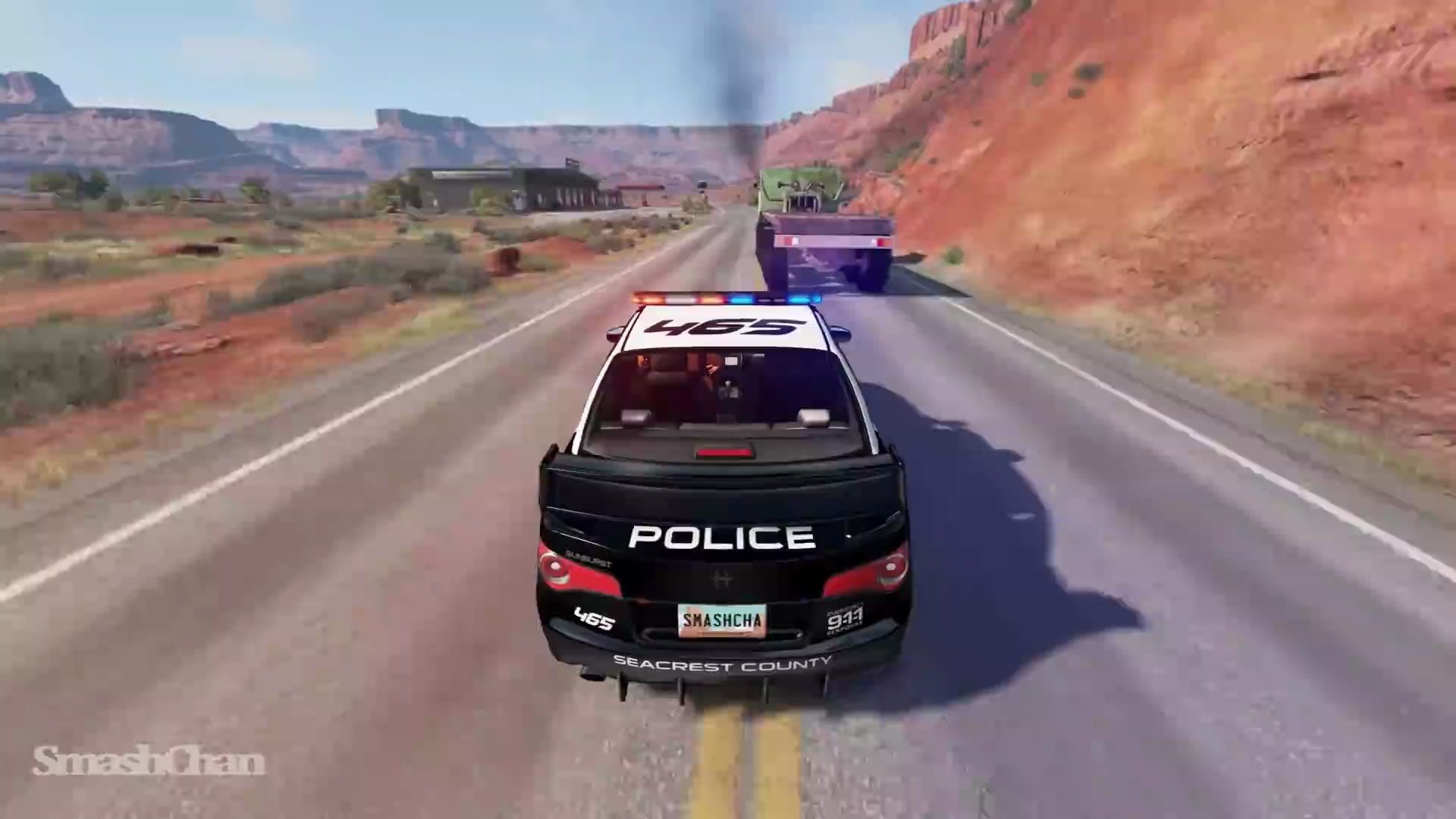 警车追逐#33 - beamng drive - smashchan
