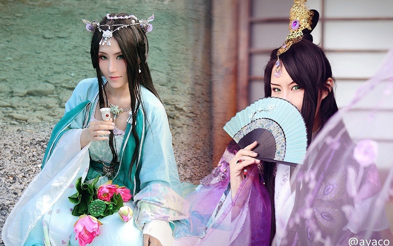 唯美古风coserayaco惊鸿一面