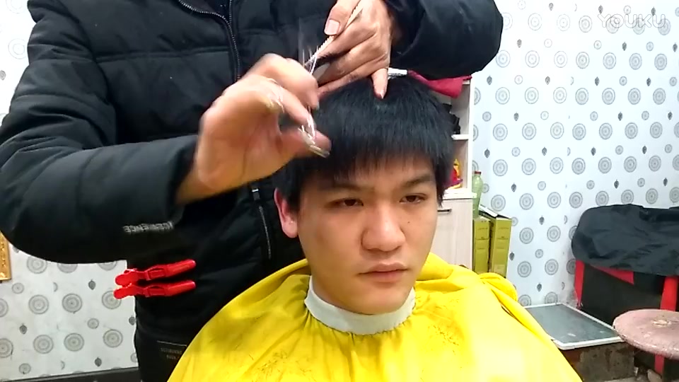 优酷独播:原创:男士发型精剪(八)上,理发技术视频