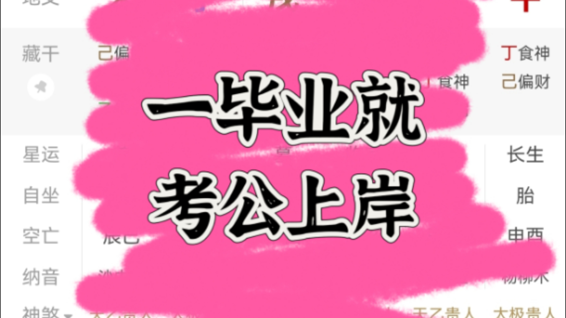 八字案例解析：一毕业就考公上岸的八字（三连关注帮看）