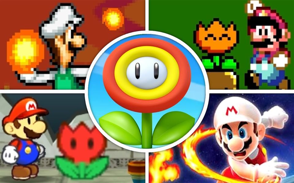 进化史-马里奥游戏中的火焰花(1985 - 2018)