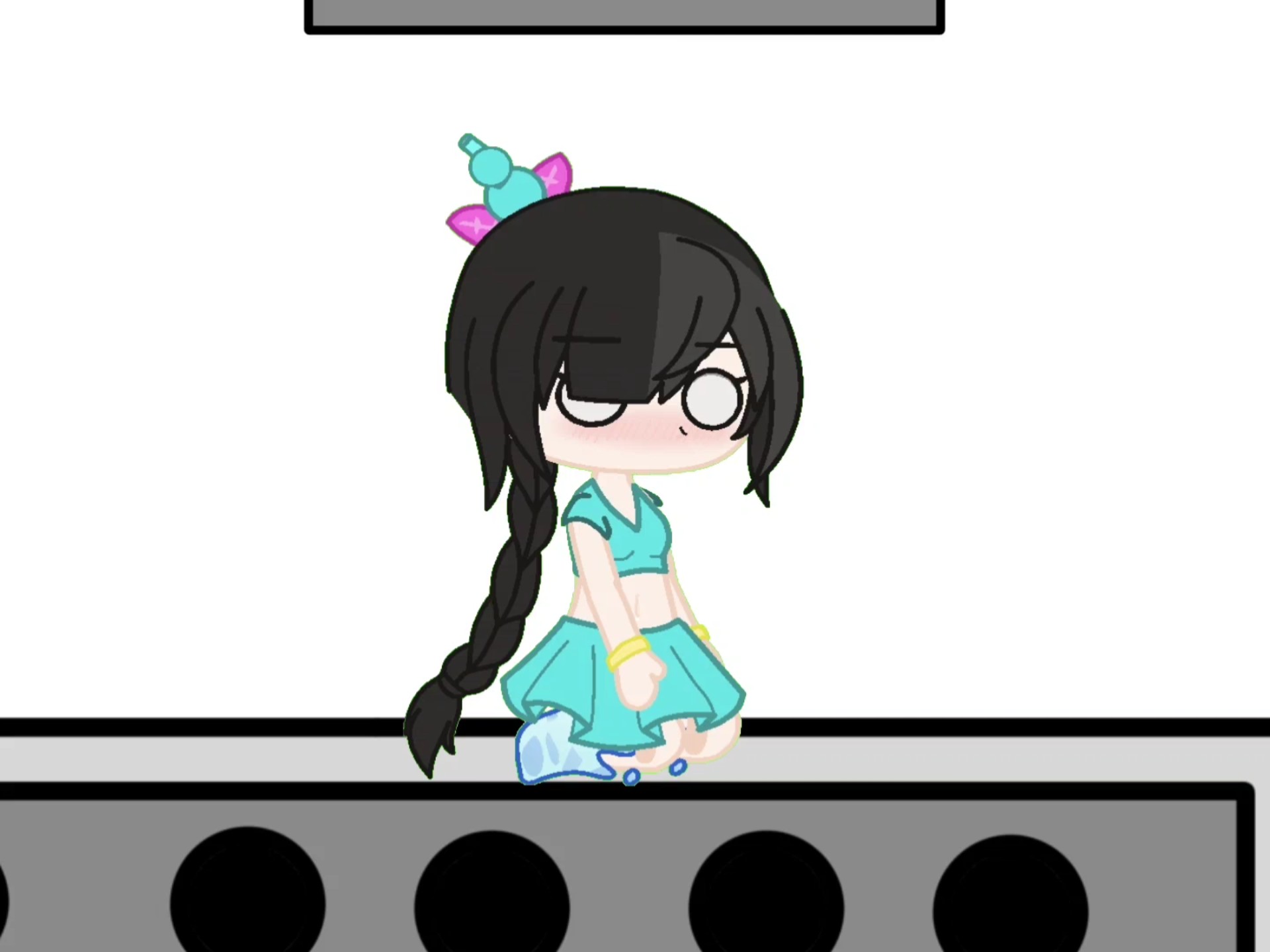 「补偿/仿外网」【gacha×葫芦娃×性转】水妹穿泳装去海边玩