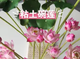 Download Video: 【粘土手工】小小的碗莲很是精致可爱