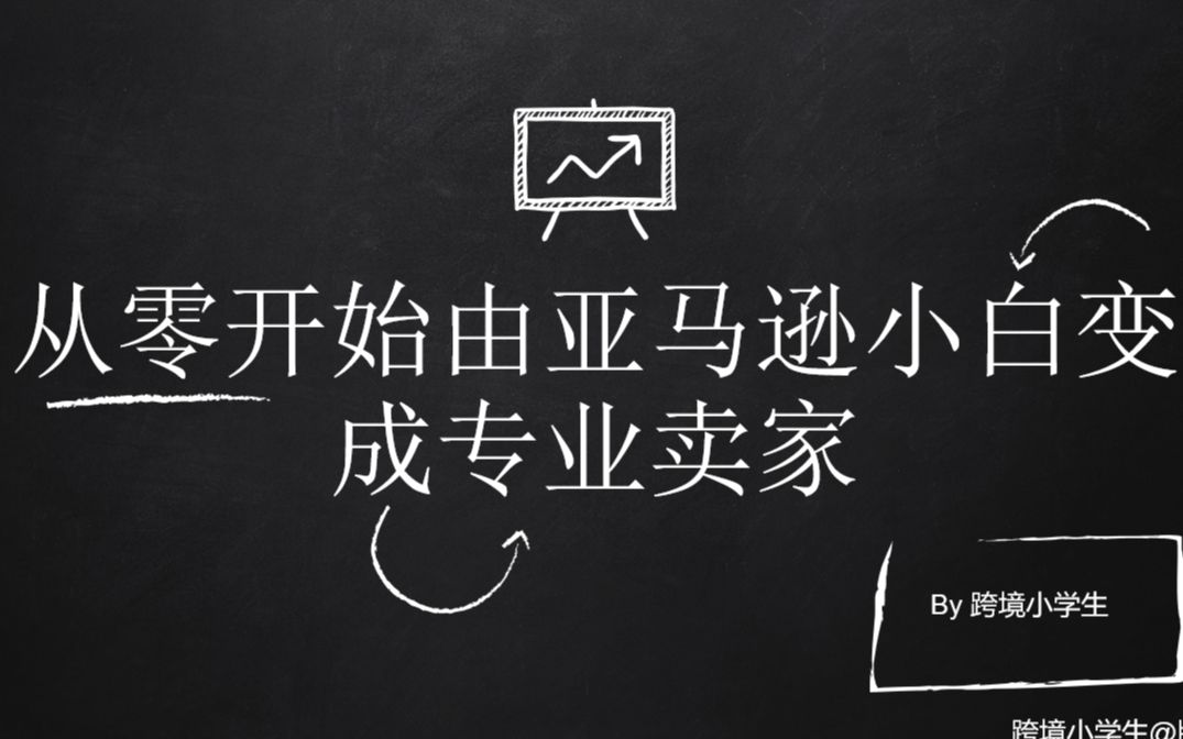 跨境电商|从零开始由亚马逊小白变成专业卖家哔哩哔哩bilibili