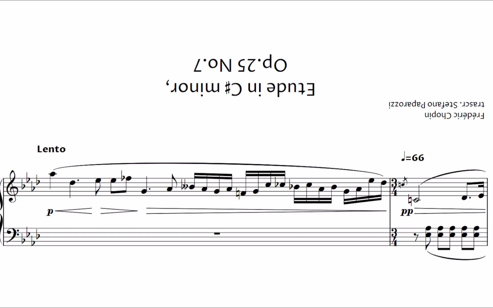 [图]［曲谱同步］［官方转载］［倒转］肖邦升C小调练习曲 Op.25 No.7