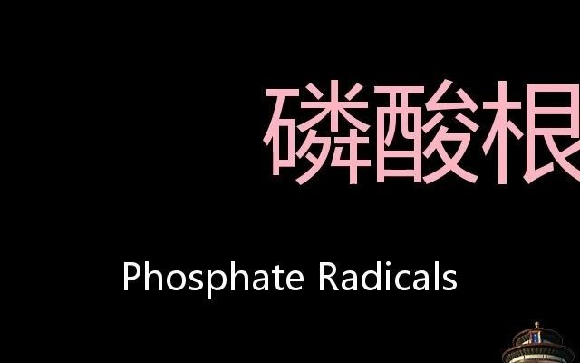 磷酸根 Chinese Pronunciation Phosphate radicals哔哩哔哩bilibili