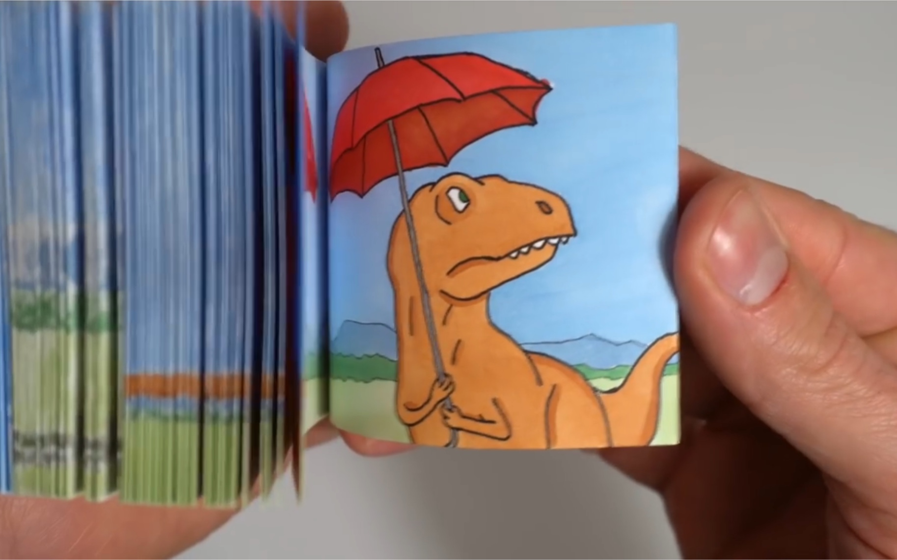 翻页动画手翻书大触andymation391介绍他最好的几本flipbooks