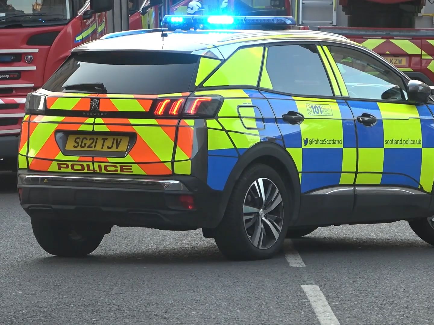 英国苏格兰地区应急车辆出警