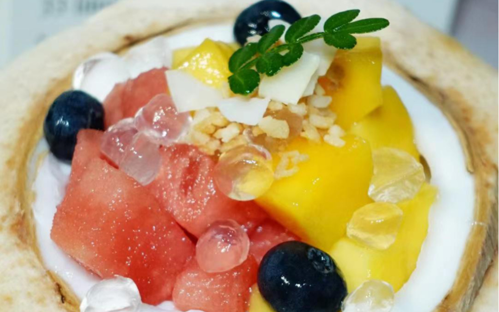 水果椰子冻制作