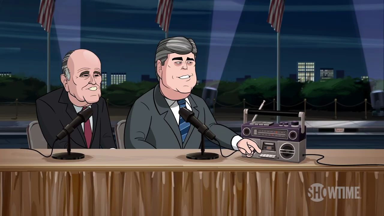 我们的卡通总统 卡通川建国用火焰剑攻击冠状病毒_哔哩哔哩_bilibili