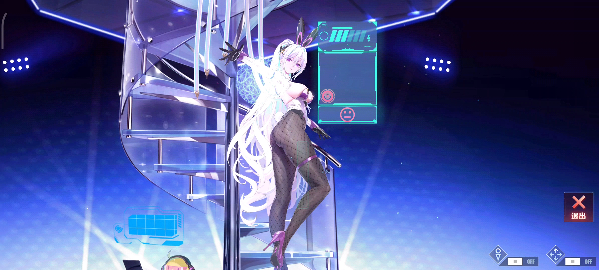 [碧蓝航线]7234奇尔沙治l2d皮肤『allnight charge』丝袜 表情差分