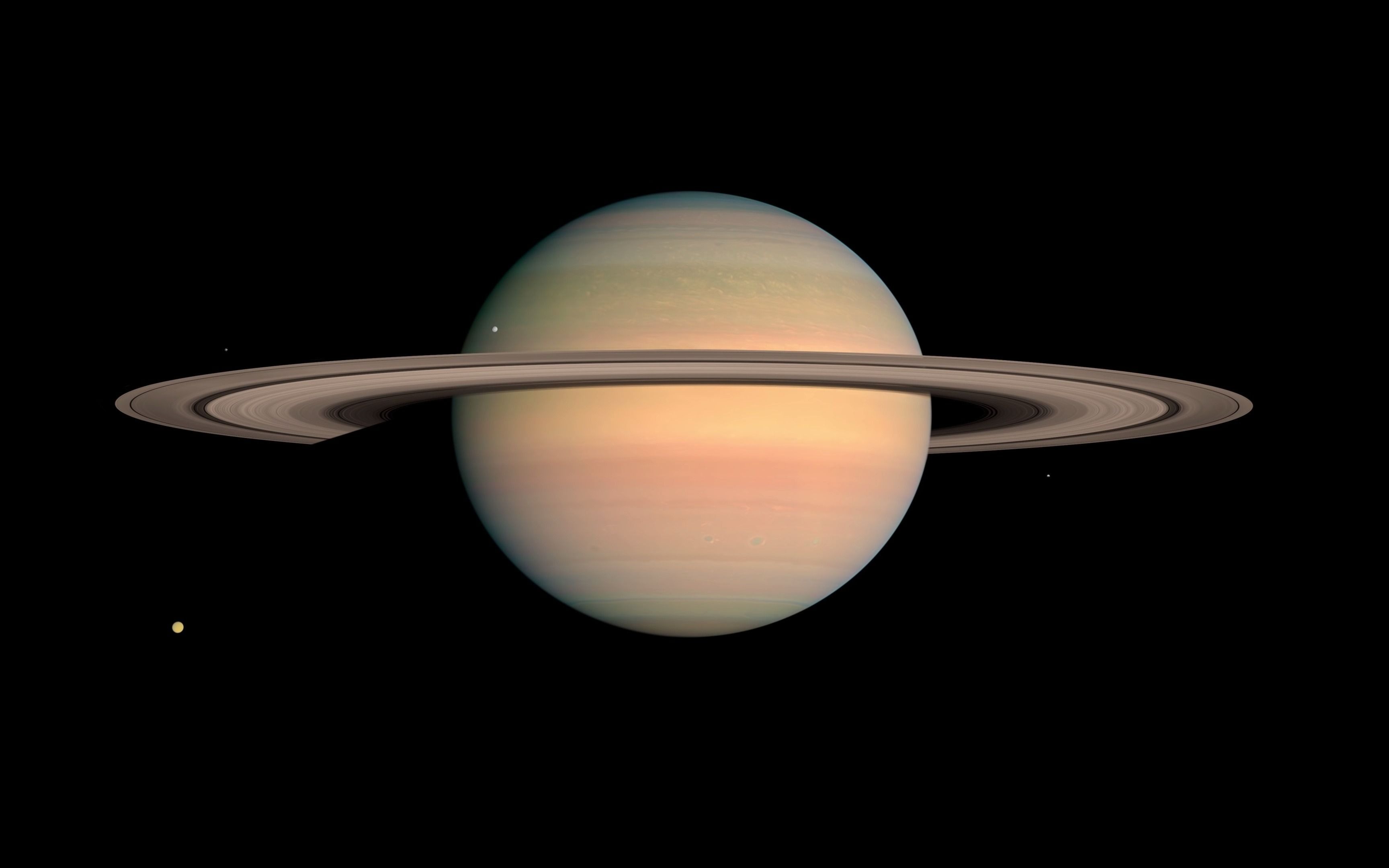 4k saturn cassini photographic animation (updated)