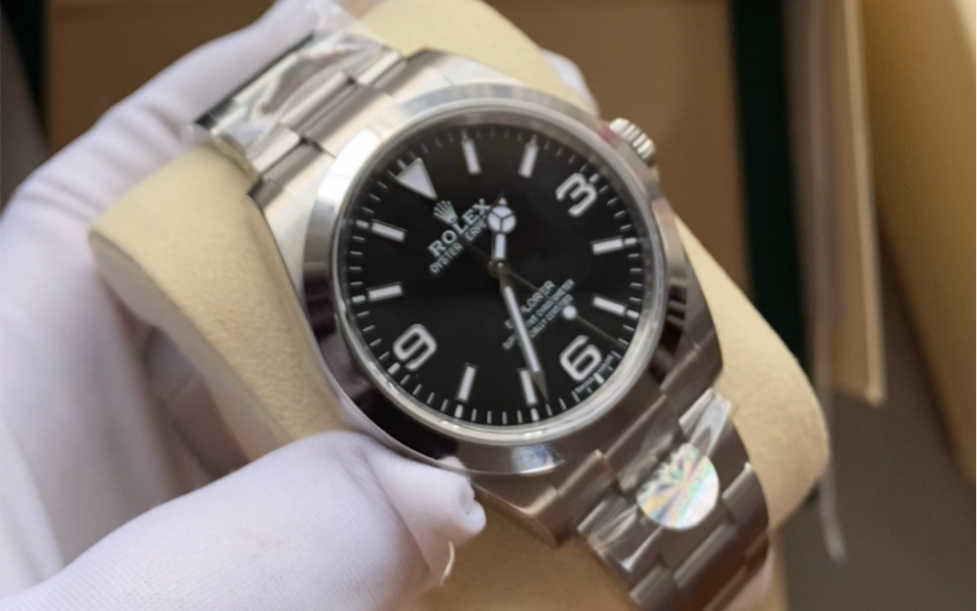 劳力士探险家一代黑面机械表开箱