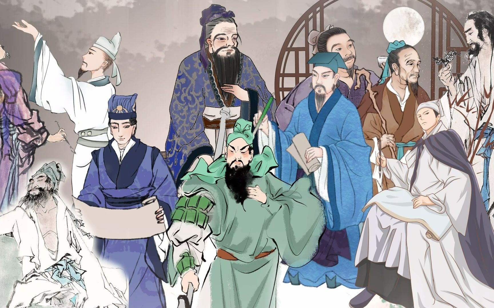 十二先贤录(女版)|| 且看古代十二先贤与现代十二位女神在音乐中的