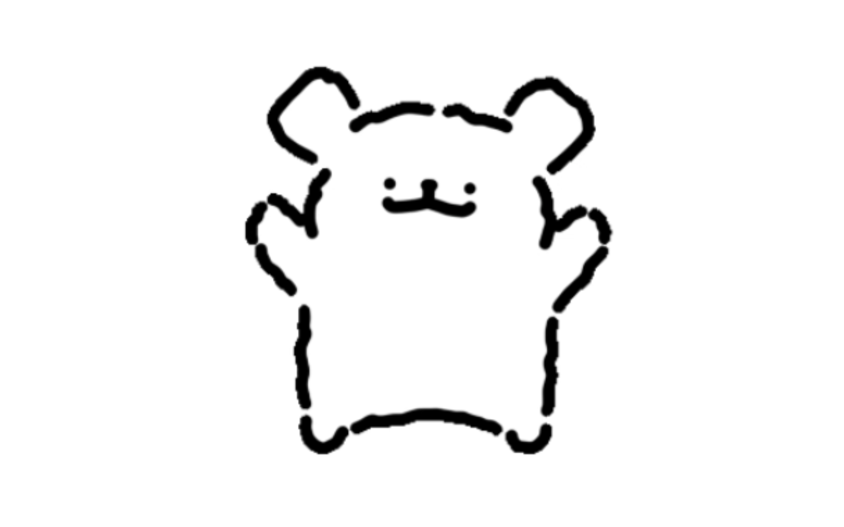 【线条小狗】我是一只小小白