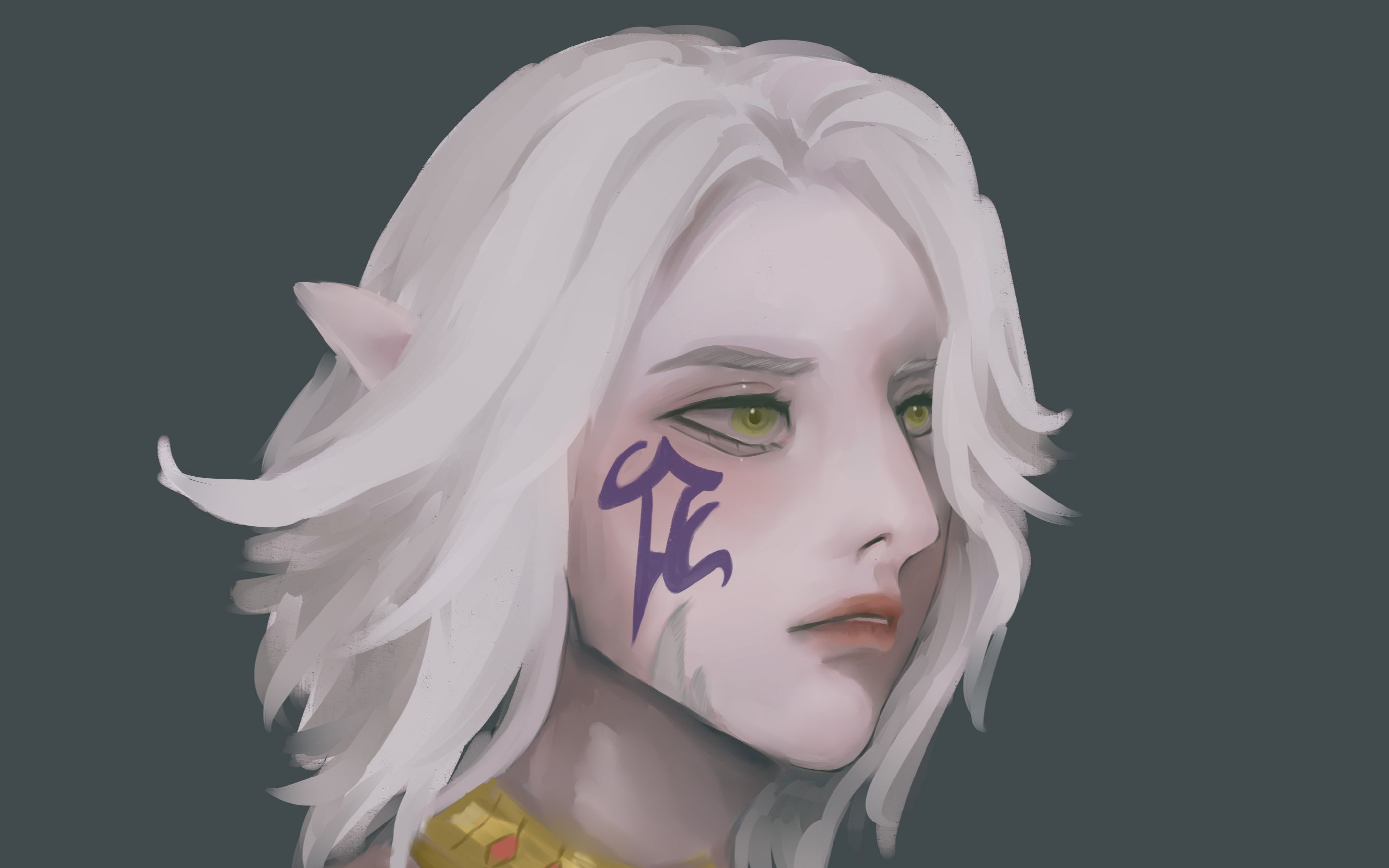 【厚涂板绘】美少女于里昂热(雾