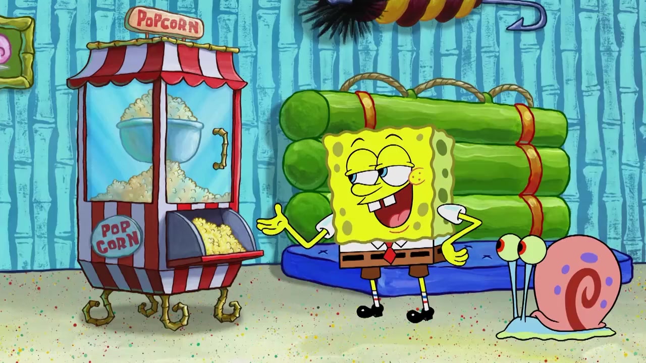 海绵宝宝对电视上瘾?