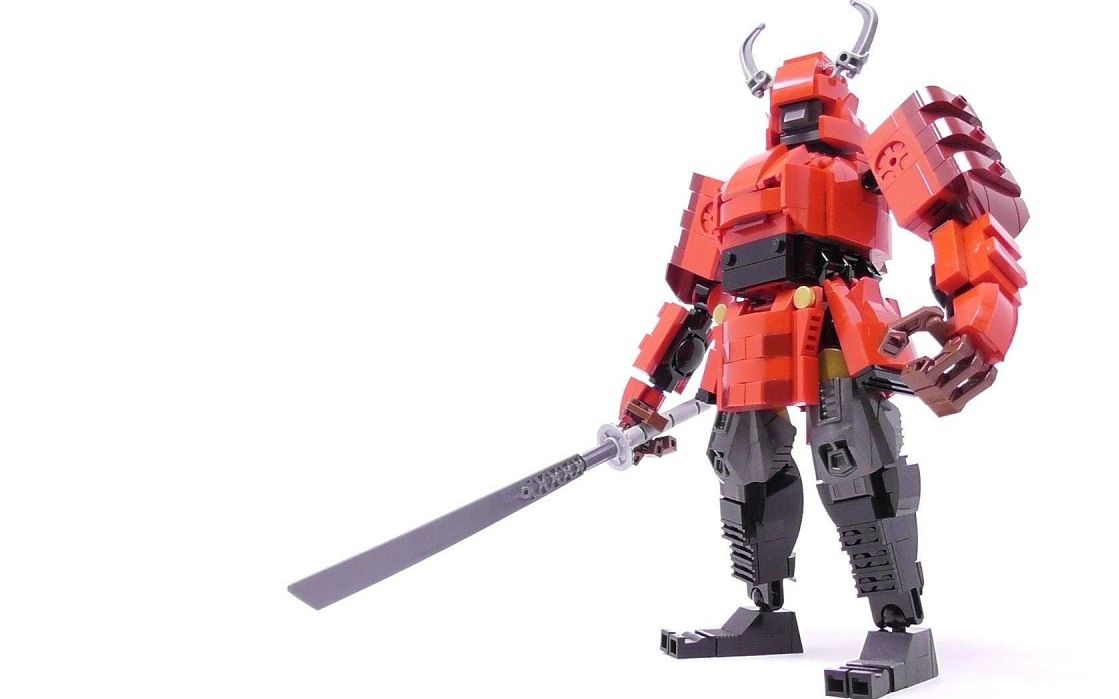 乐高moc教程武士机甲拼搭指南