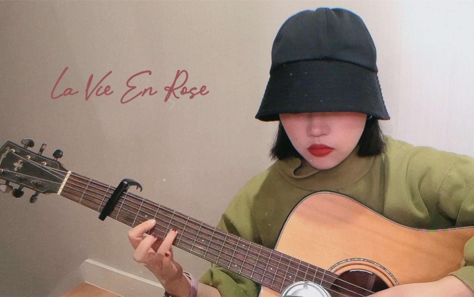 [图]La vie en rose - cover 玫瑰人生 附吉他谱