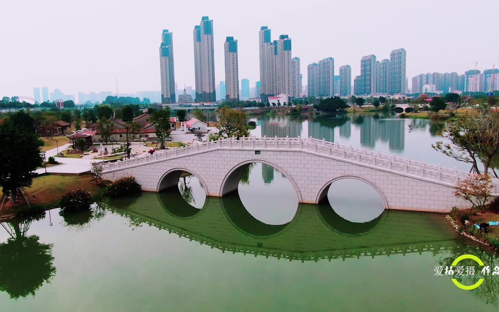 航拍闽南水乡特色的漳州免费景点,画面下犹如江南风情的美_哔哩哔哩