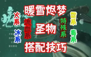 暖雪烬梦圣物搭配-火系、冰系、雷系、毒系、流血系、特殊系