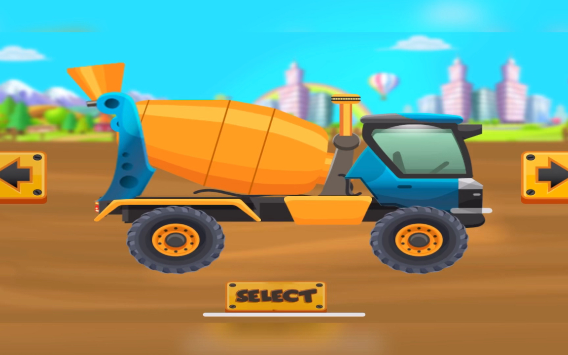 组装水泥搅拌车修路压路机压平汽车加油洗车工程车施工动画