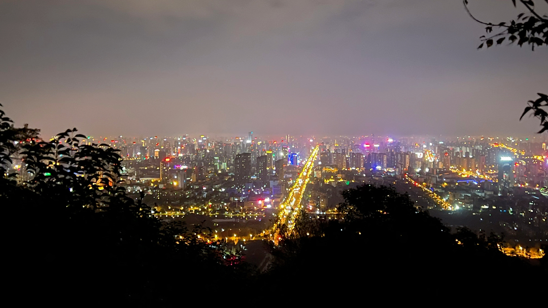 合肥夜景大蜀山图片