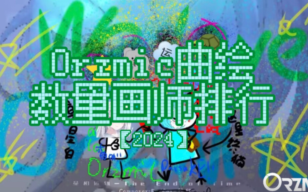 【2024】Orzmic曲绘数量画师排行