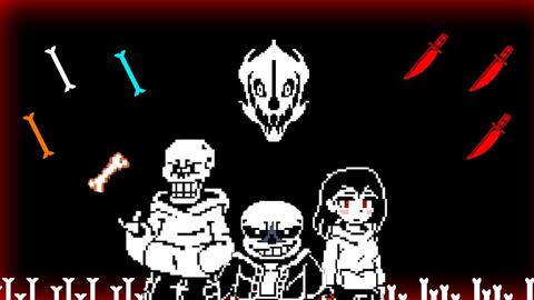 Hard Mode Sans】战斗第一、二阶段FDY重制版通过! ! !