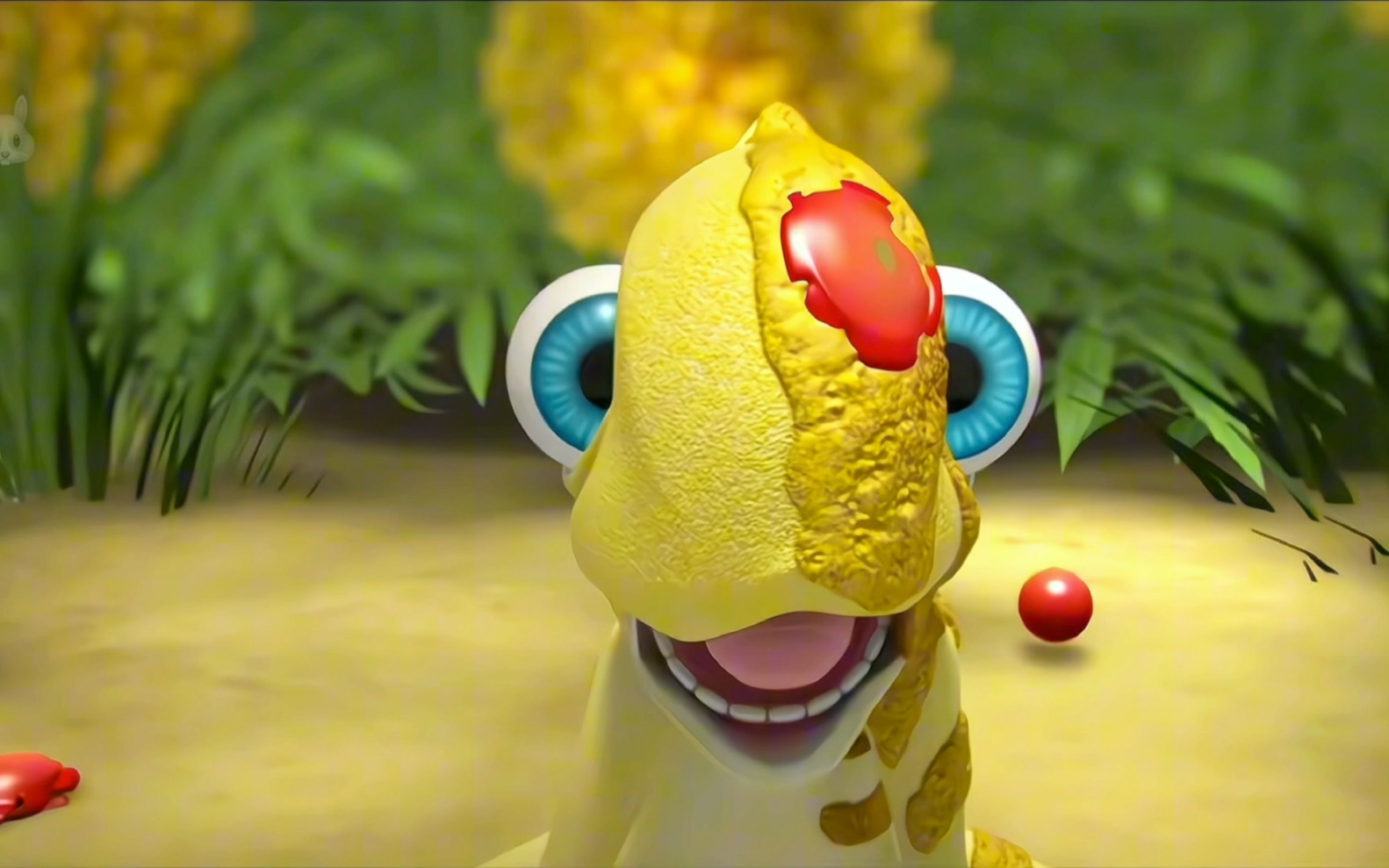 变色龙钻进雨后的彩虹从此身上有了七彩的颜色