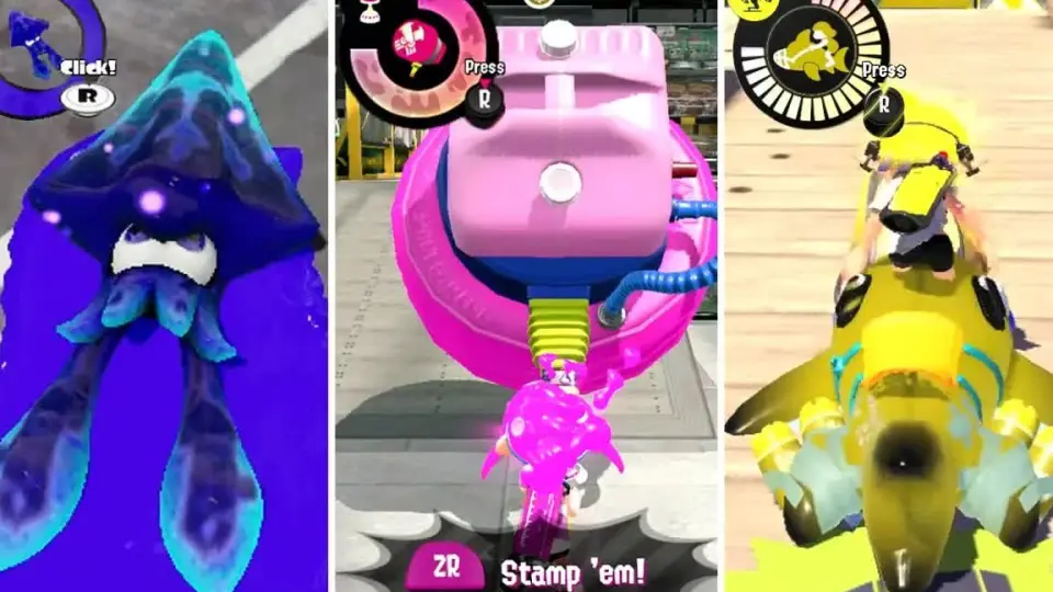 喷射战士三代全特殊武器大全Splatoon 1, 2 & 3 - All Special Weapons_