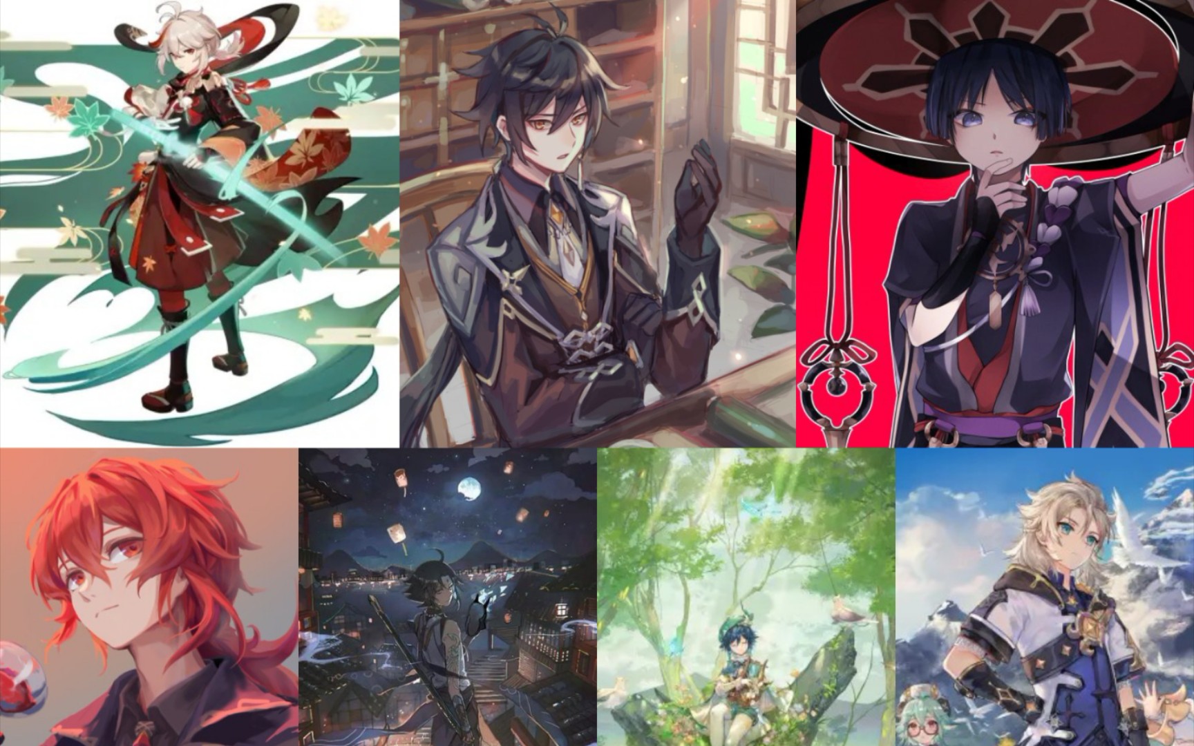 原神五星男团纵享丝滑享受男团的颜值天花板