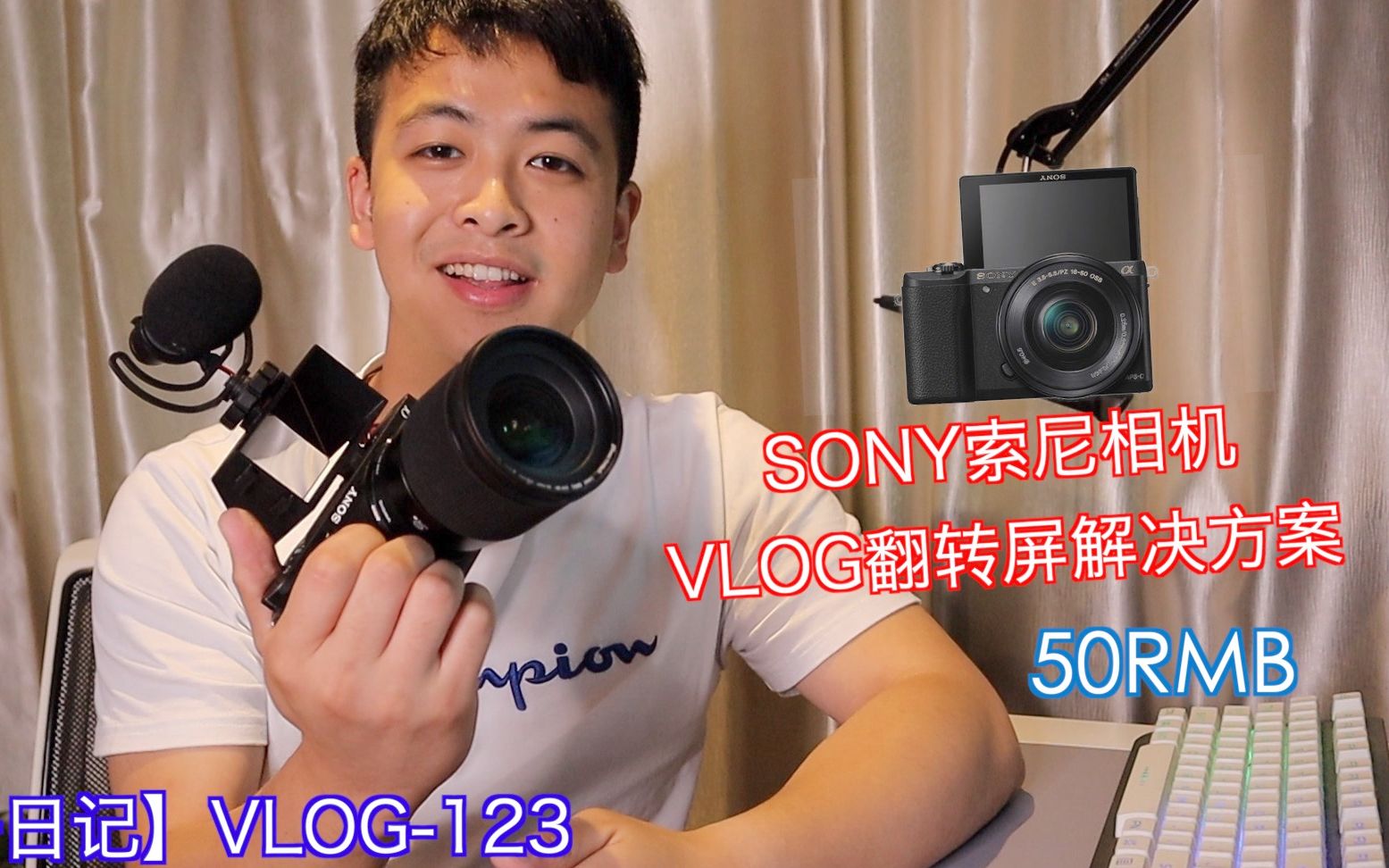 索尼SONY相机翻转屏VLOG解决方案 a6300/6500/A7系列 3D打印【阳仔日记】Vlog123哔哩哔哩bilibili