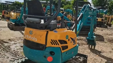 工地完工,20年极品久保田17挖机,国三排放,工作1千个小时#微挖