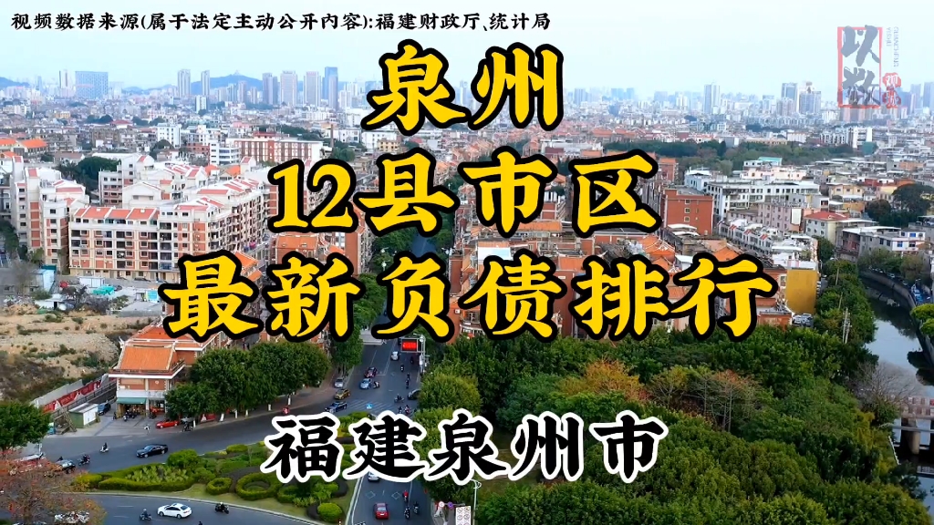 福建省泉州市下辖12县市区最新债务余额排行,发掘城市数据,洞察别样福建泉州市哔哩哔哩bilibili