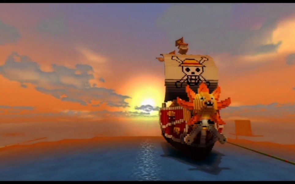 【我的世界】 建筑 还原海贼王的万里阳光号 桑尼号