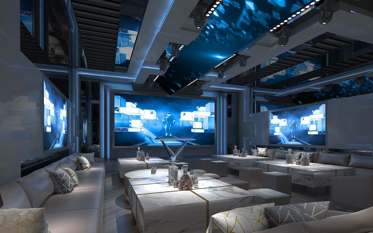 派对ktv设计效果 70平的酒吧包房如何设计,方能惊艳四座?