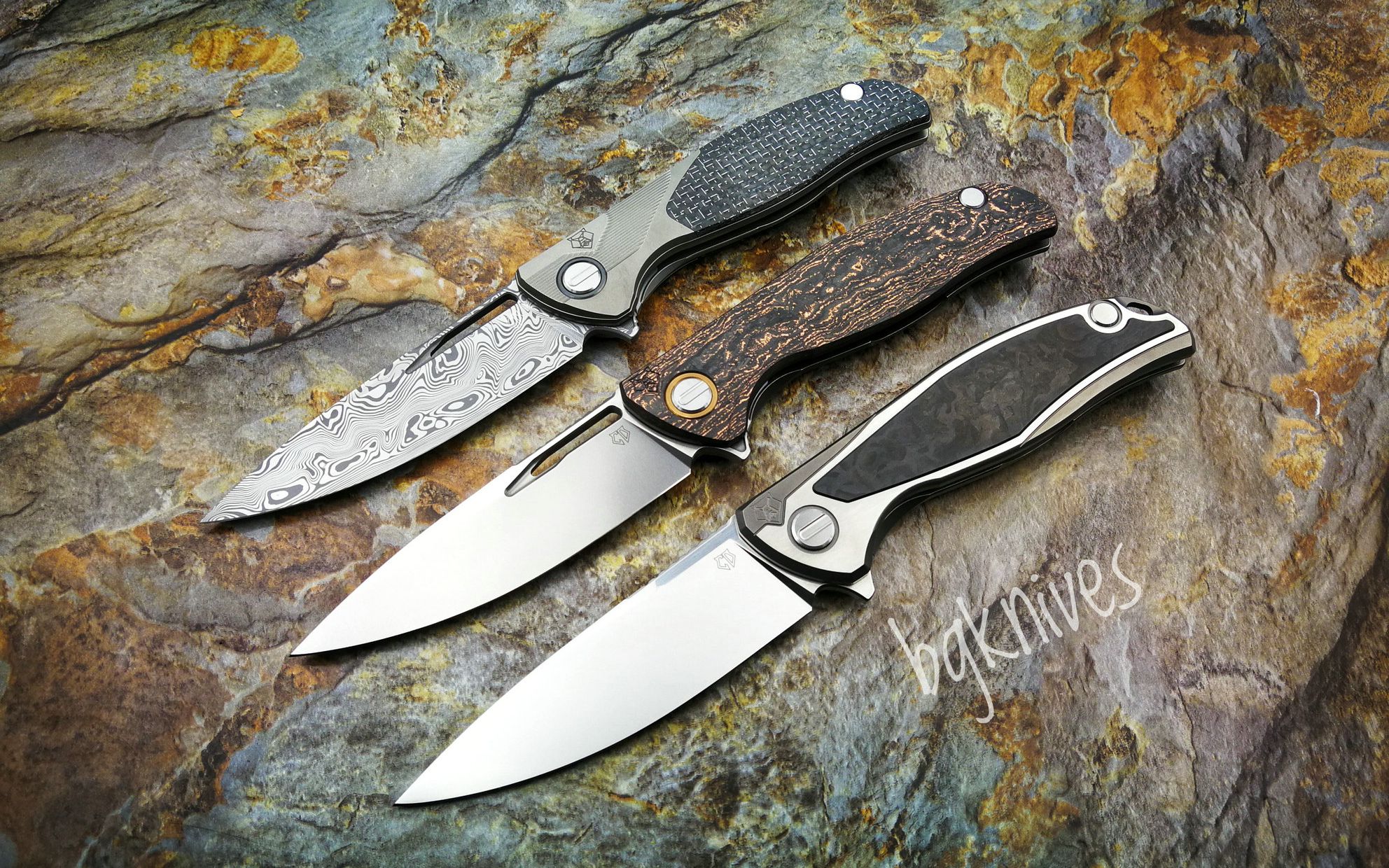 新款熊头shirogorov cd级限量版折刀三剑客,进来围观下,分别是f3b