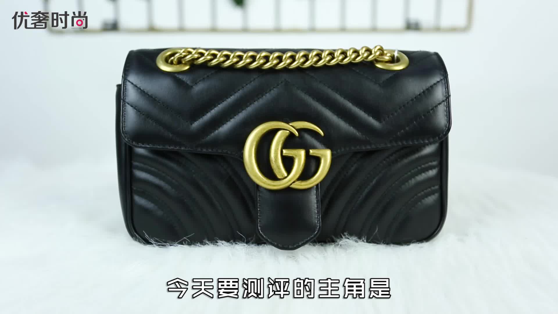 Gucci古驰GG Marmont实拍测评,货号446744,不买太可惜系列哔哩哔哩bilibili