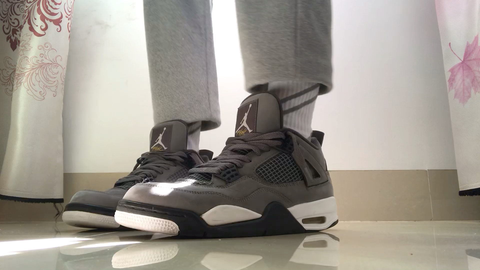 aj4灰老鼠酷灰上脚