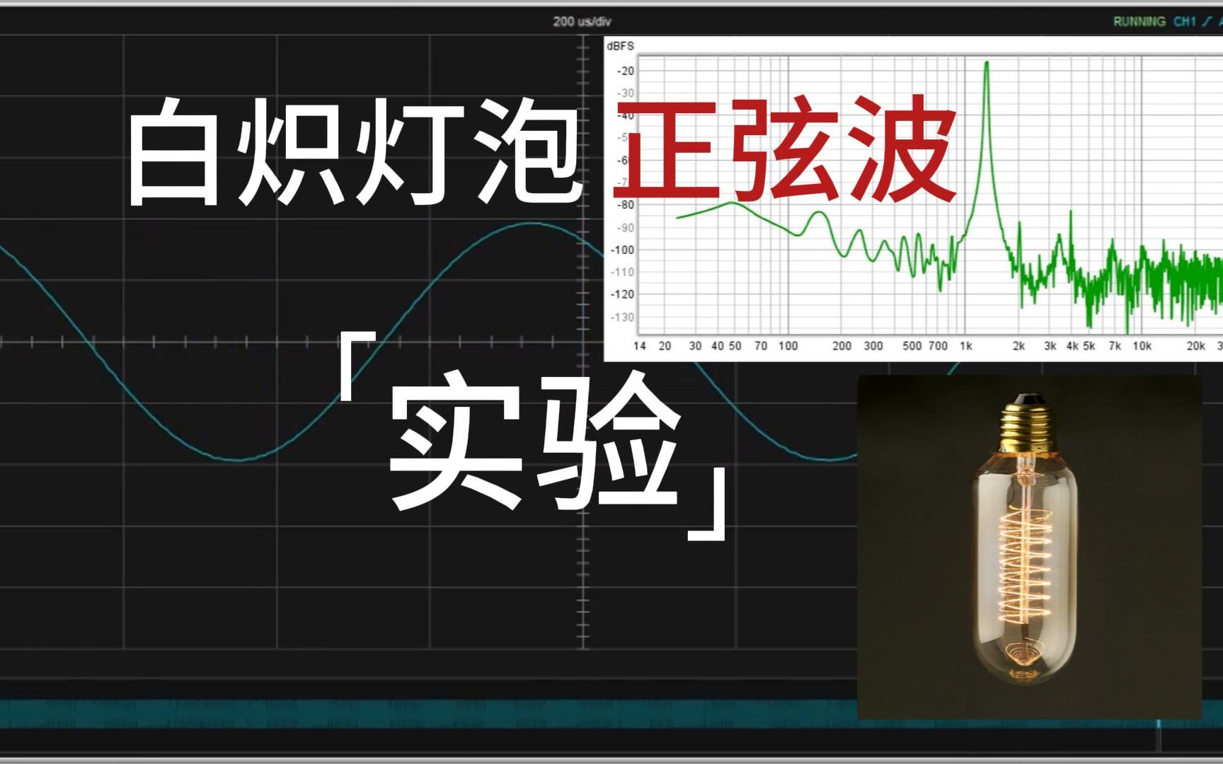 用白炽灯泡玩纯纯的正弦波是一种什么体验?哔哩哔哩bilibili