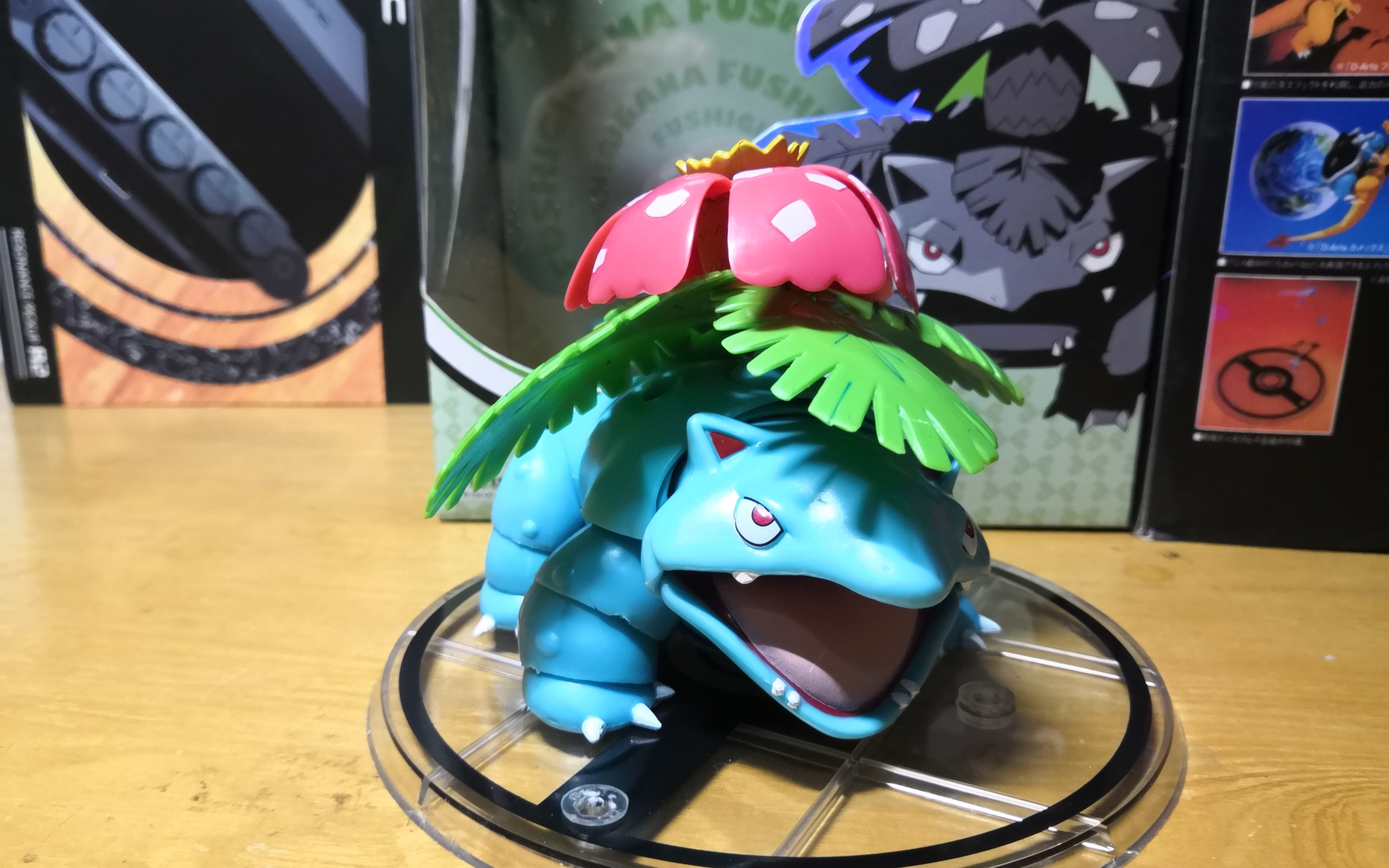 (玩具测评)d-arts 妙蛙花 神奇宝贝 shf 祖国版 开车翻车系列,热水煮