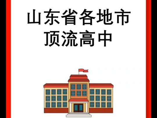 山东省各地市最顶级的高中!有你的学校吗?哔哩哔哩bilibili