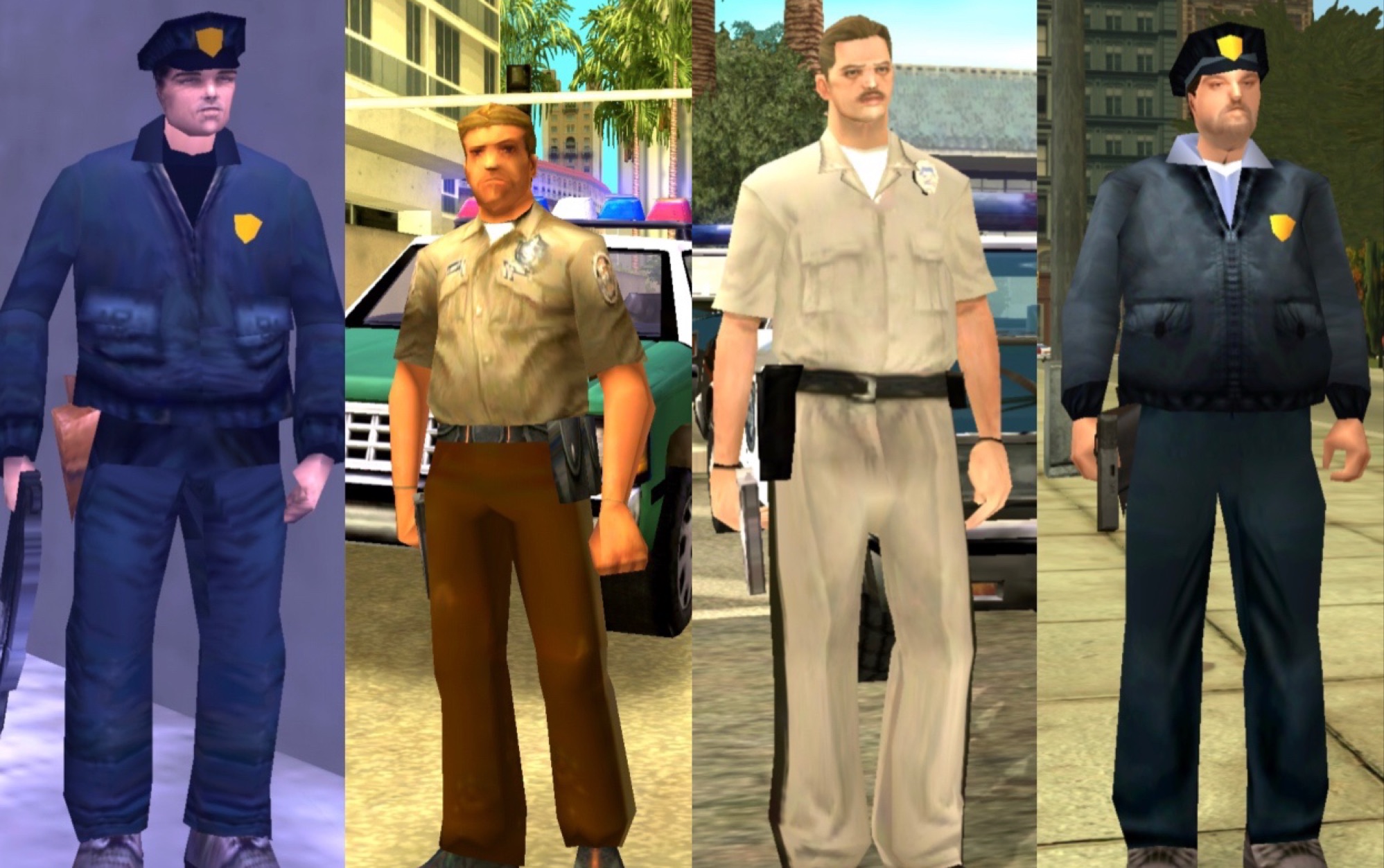 警察枪法测试(gta3-lcs)罪城警察的枪法谁教的?看看人家fbi