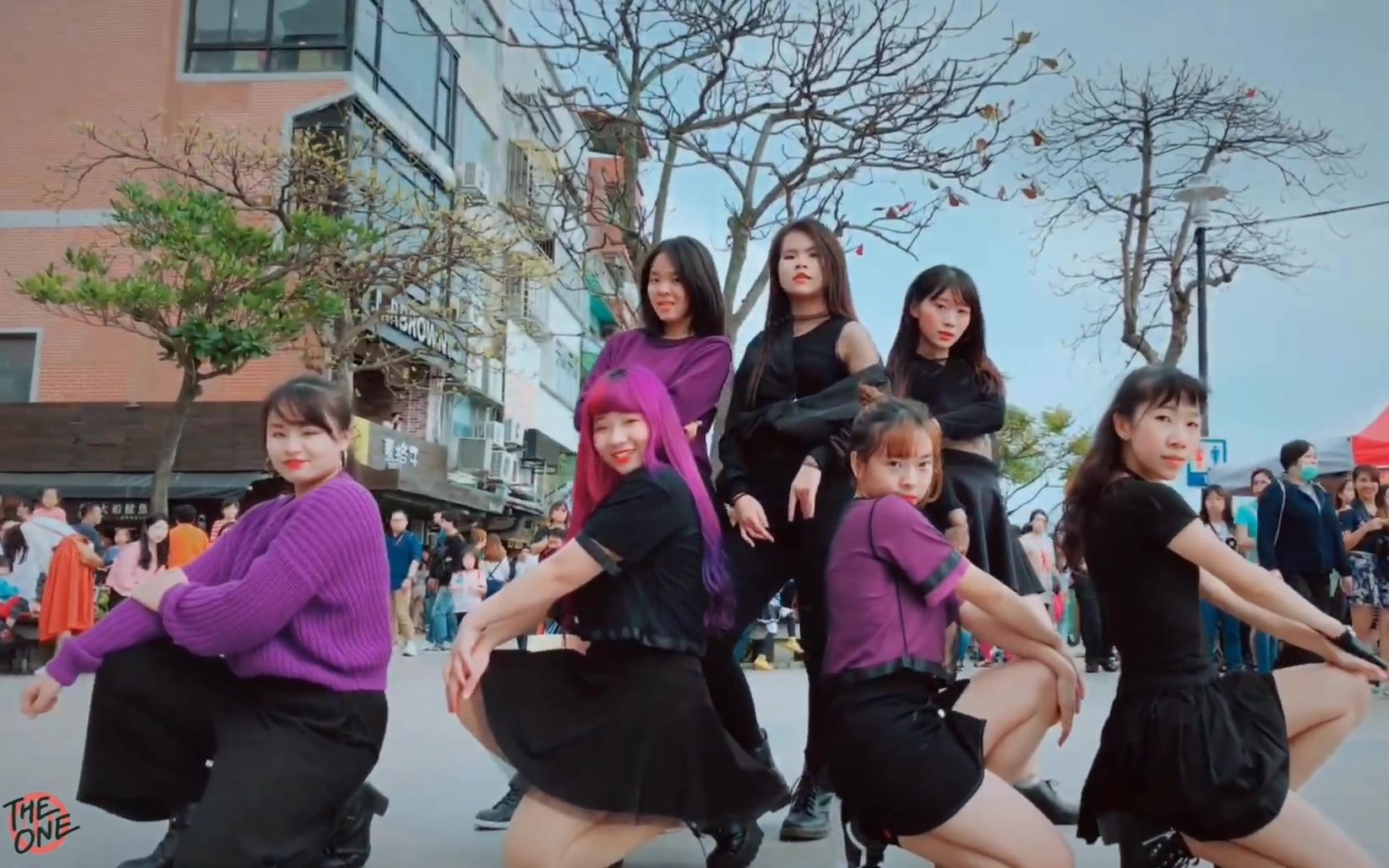 [挑战街头翻跳] clc(天猫)_黑裙(black dress) dance cover by the